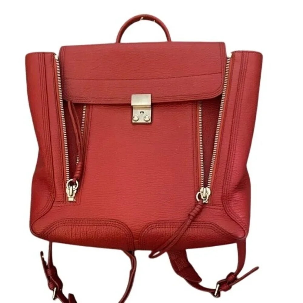 3.1 Phillip Lim Pashli Red Leather Backpack